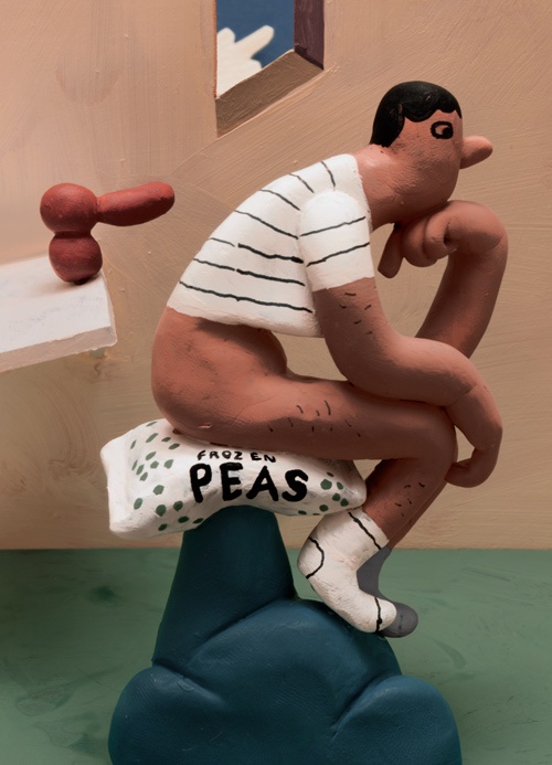 A Portrait of the Artist with Testicles in Hand